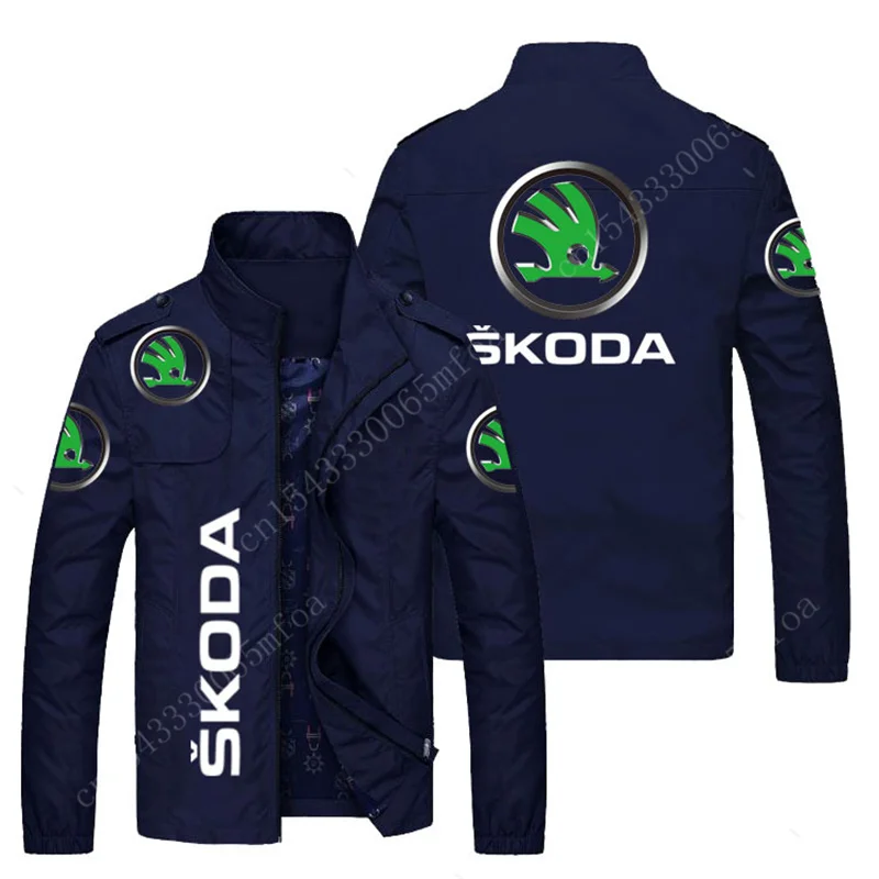 Skoda Brand New Men's Jacket Autumn Men's Coat Harajuku Techwear Casual Men's Windbreaker Hip-hop Parkas Fashion Streetwear jackets