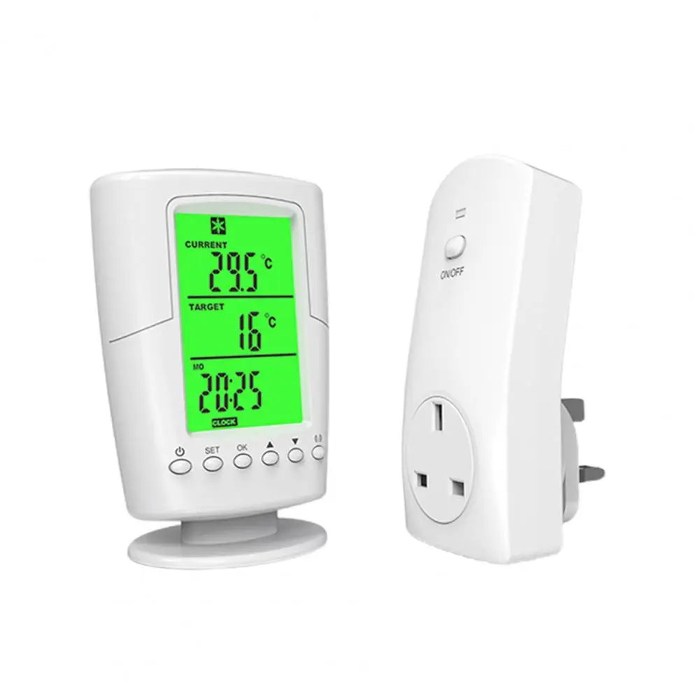 controlador de temperatura inteligente sem fio programável termostato doméstico soquete