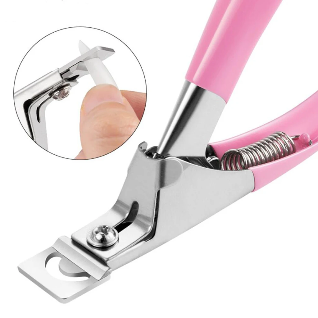 Professional U Type Nail Art UV Gel Cutters Trimmers Stainless Steel