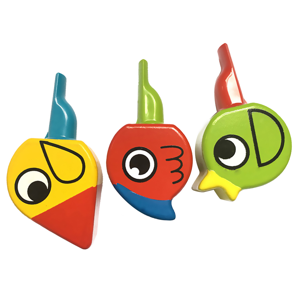 Wooden Animal Bird Whistle Kids Learning Educational Musical Instrument Educational Whistle Toy Random One Chidren's Toy Gift