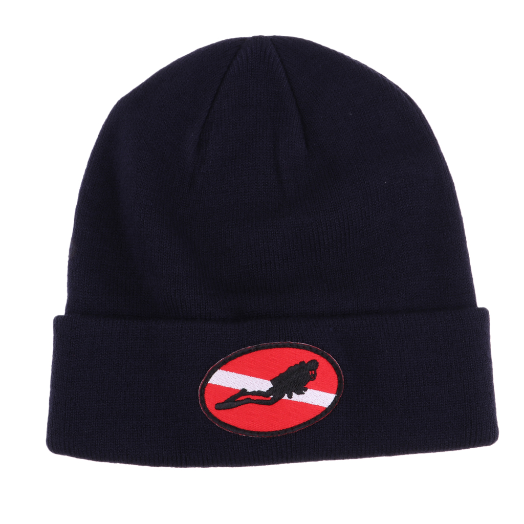 Unisex   Adult   Men   Women   Dive   Flag  /  Diver   Down   Scuba   Diving   Knit   Beanie   Hat 