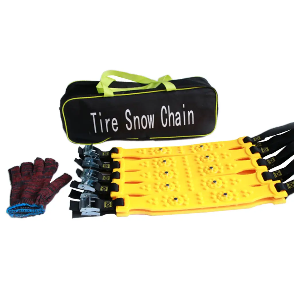 10x Anti-Skid Snow Chains Car Snow Tyre Chains Universal for 165-285mm Tire