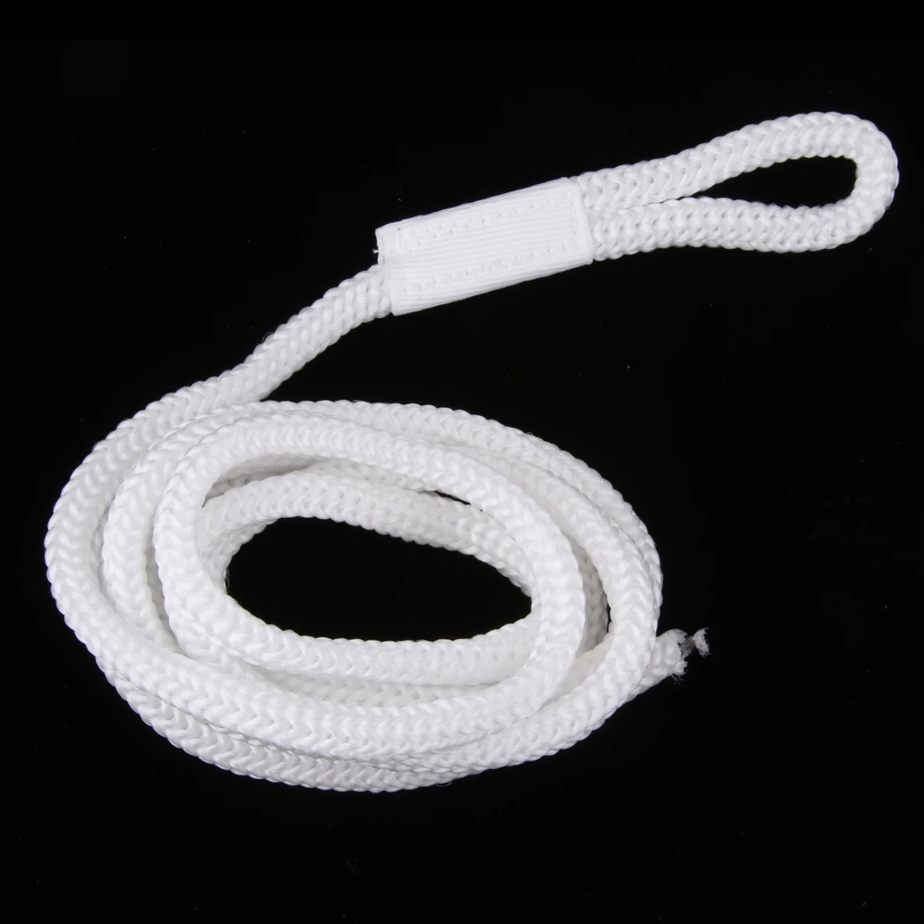 White Double Braid 1/4 INCH X 5 FT Boat BUMPER FENDER LINES Marine Docking Rope  Strength and Flexibility