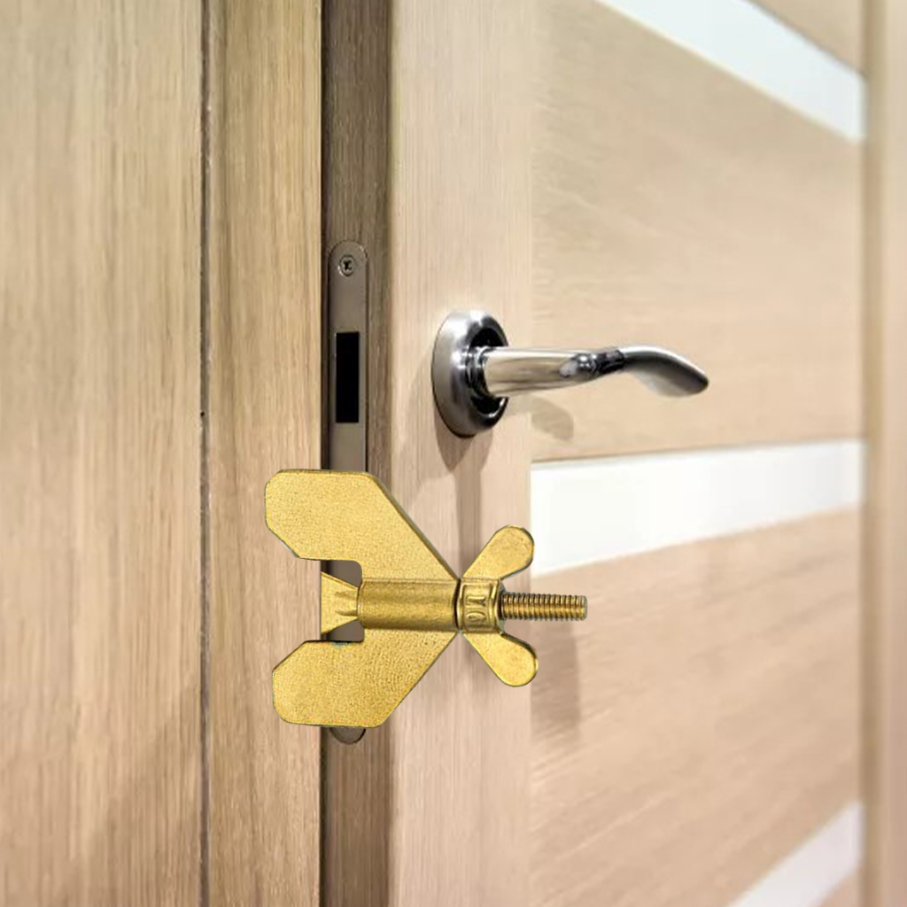 Stainless Steel Portable Door Lock for Travel Home Hotel School Dorm Apartment Anti-Theft Guard Door Security Locks Protector