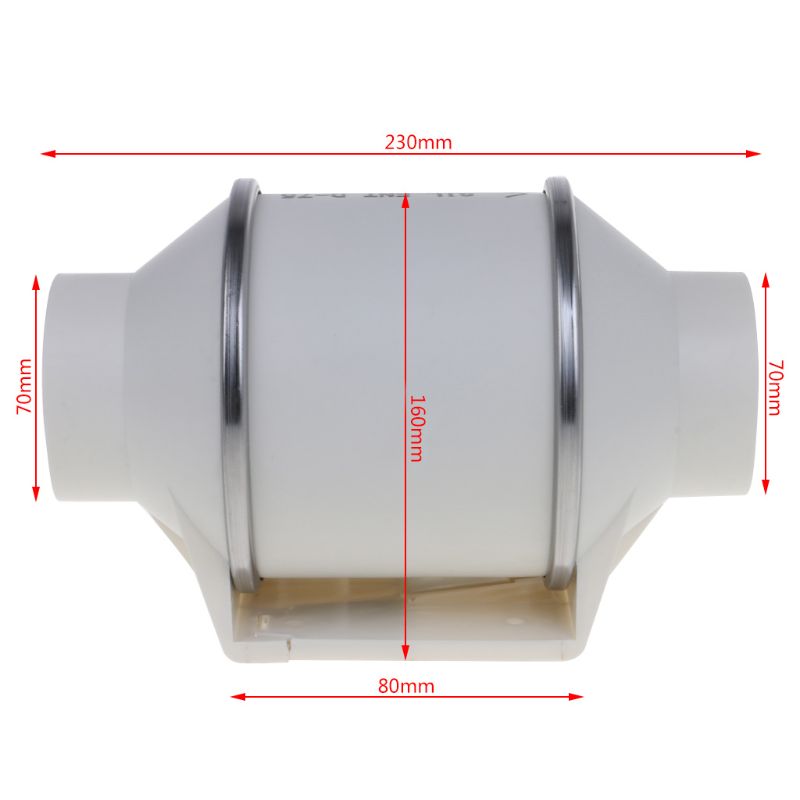 Ventilador de Tubulação Ventilador de Teto Inline Duto Extrator Booster Mini Ventiladores Ventilação Sanitário Ventilador P9yd 6 High Quality Eletrodomésticos