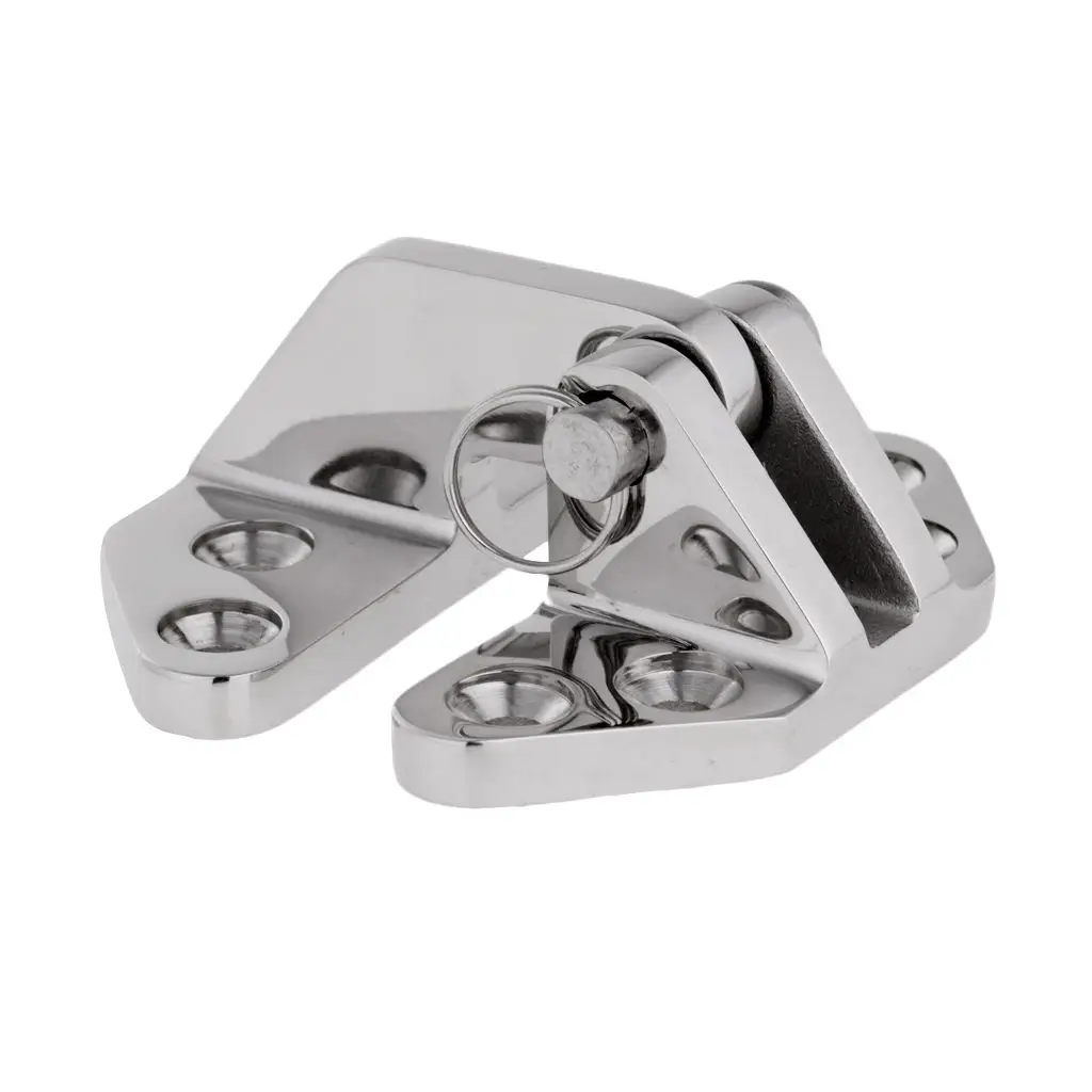 Marine Hardware -Heavy Duty 316 Stainless Steel Boat Hatch Hinge with Pin and Ring (2.7 x 2.56 x 1.18 inch)