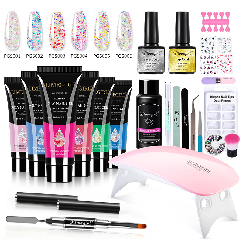 Best of Nail Set With Nail Lamp Nail Dryer Nail Drill Machine Manicure Set Kit Poly Nail Gel Kit Polish Set Soak-off Nail Art Tools Sets Reviews & Tips - Image 4