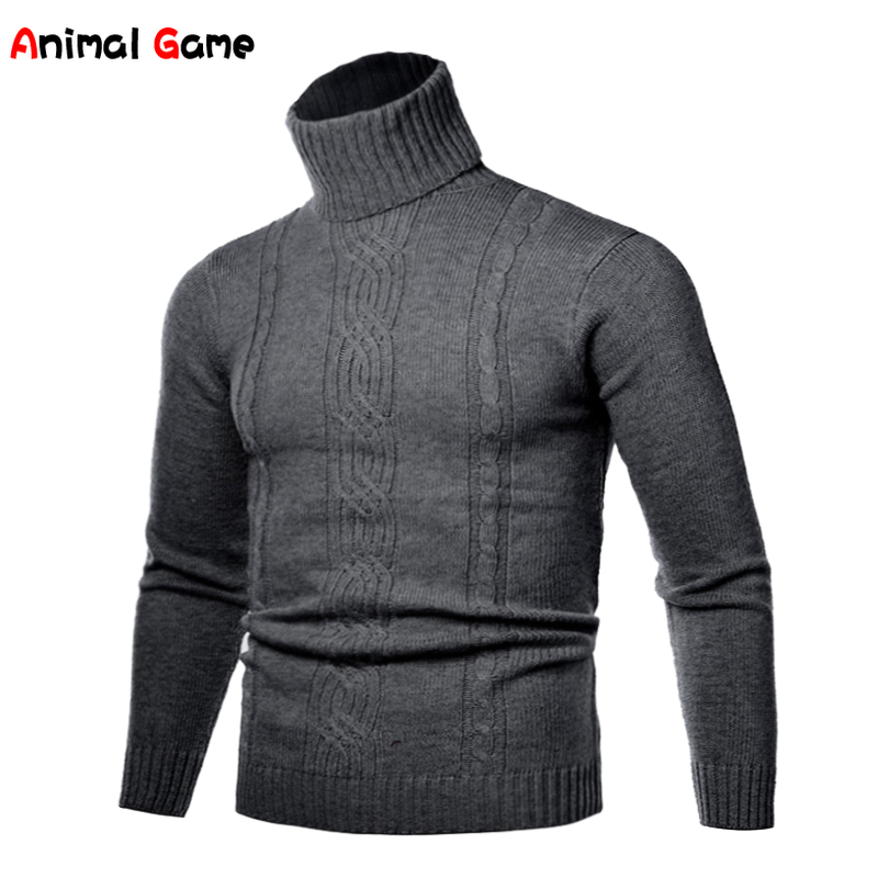 Winter Braid Men's Pullovers Oversized Sweater Pullover Women Knitted Jumpers Vintage Turtleneck Sweaters Clothing