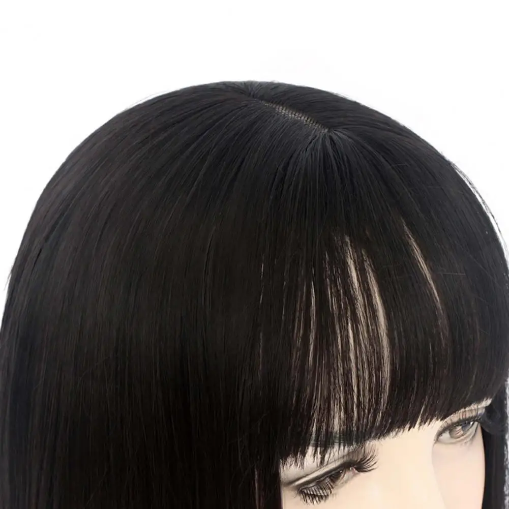 Buy Black Short Bob Wig For Girl Daily Wear Synthetic Wig New Style Natural  Supple Summer