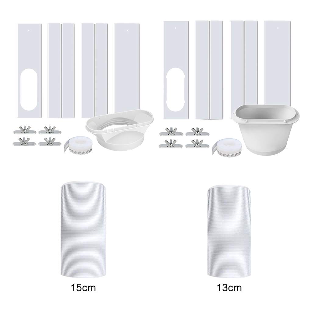 Portable Air Conditioner Window Kit with Coupler Adjustable Sliding Track, Good Sealing