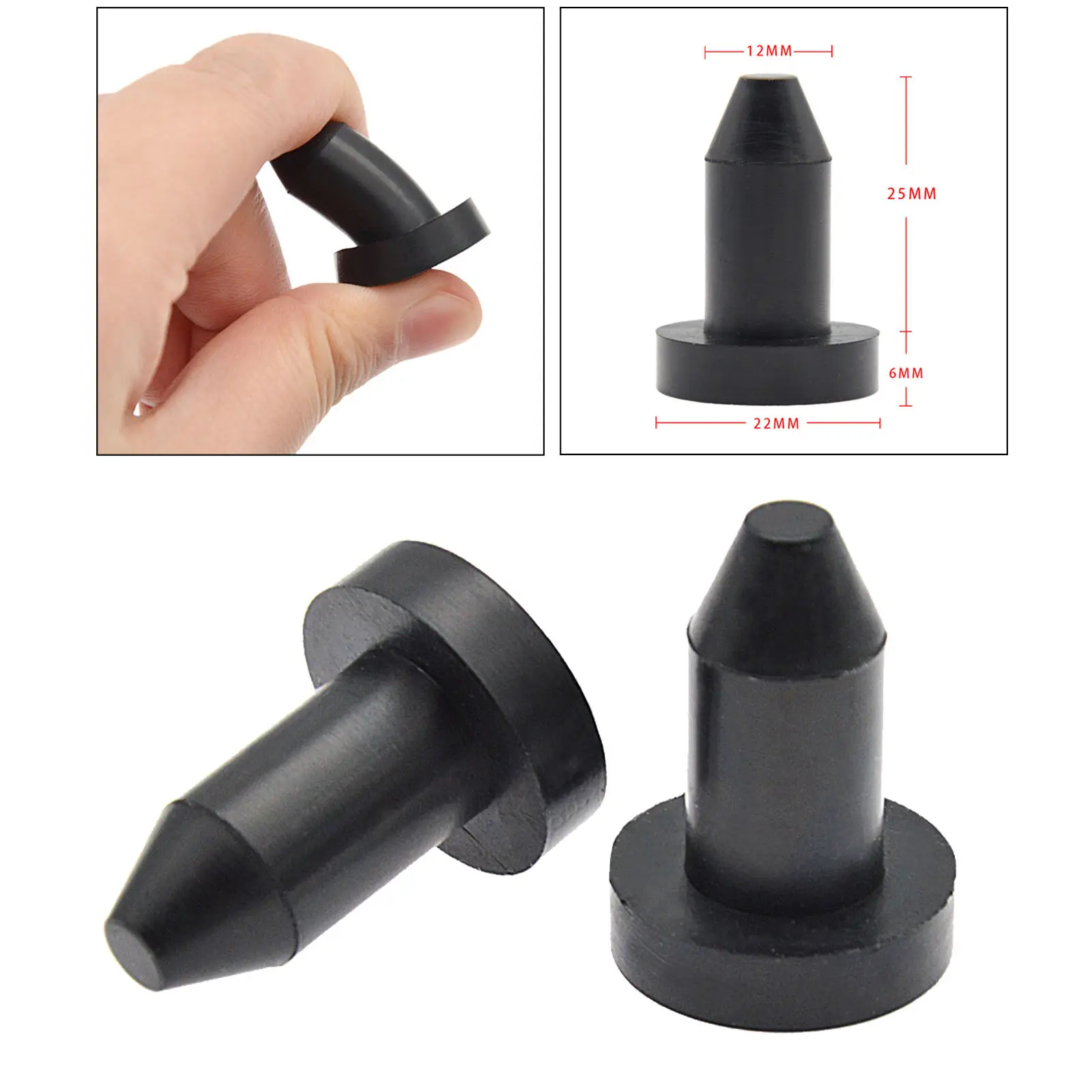 Push in Kayak Drain Plugs Scupper Stopper for Sun Dolphin Pedal Boats