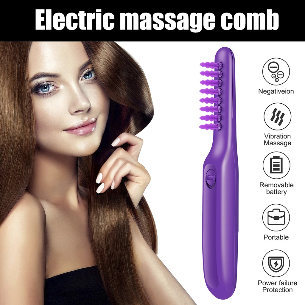 Adults Electric Detangling Brush Automated Hair Detangler Automatic Hair Detangler Brush Wet Or Dry Use Hair Brush Easy to Use