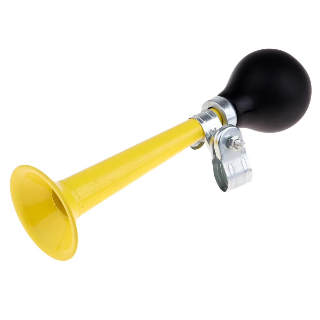 Alloy Cycling Air Horn Hooter Bell Straight Air Horn Rubber Bulb