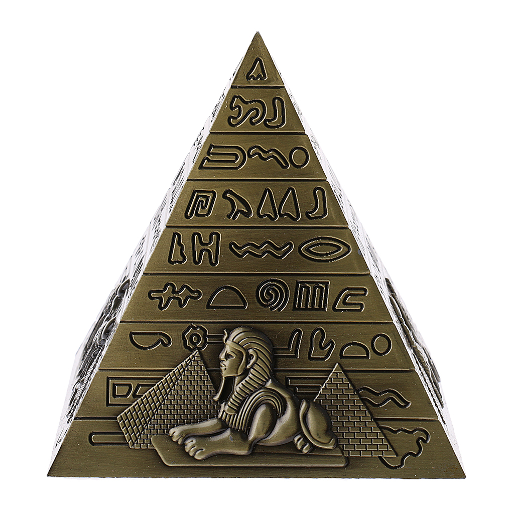 Souvenir Pyramid Statue Alloy Desktop Display Statue Housewarming Gifts