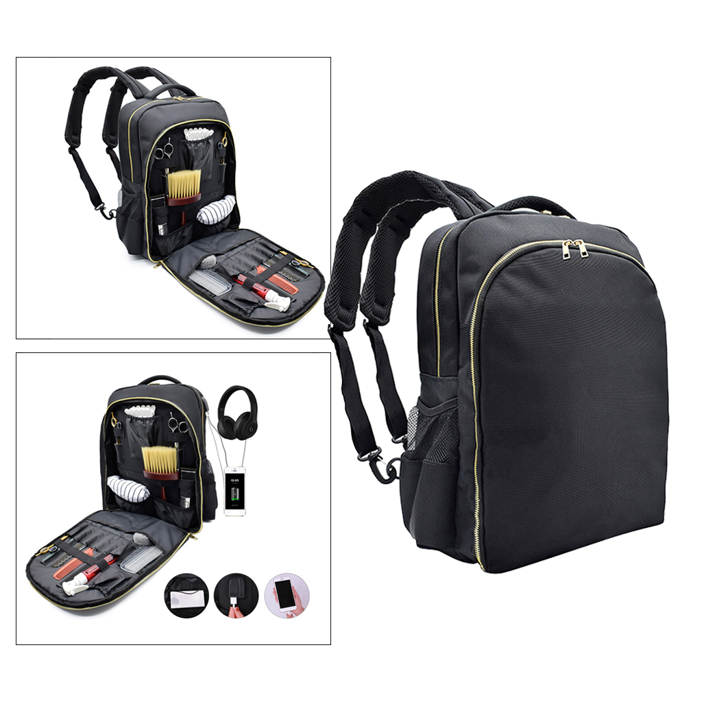 Barber Hairstylist Backpack Makeup Tool Bag Travel Backpack Cosmetic Organizer Waterproof Hair Clipper Stylist Storage Bag