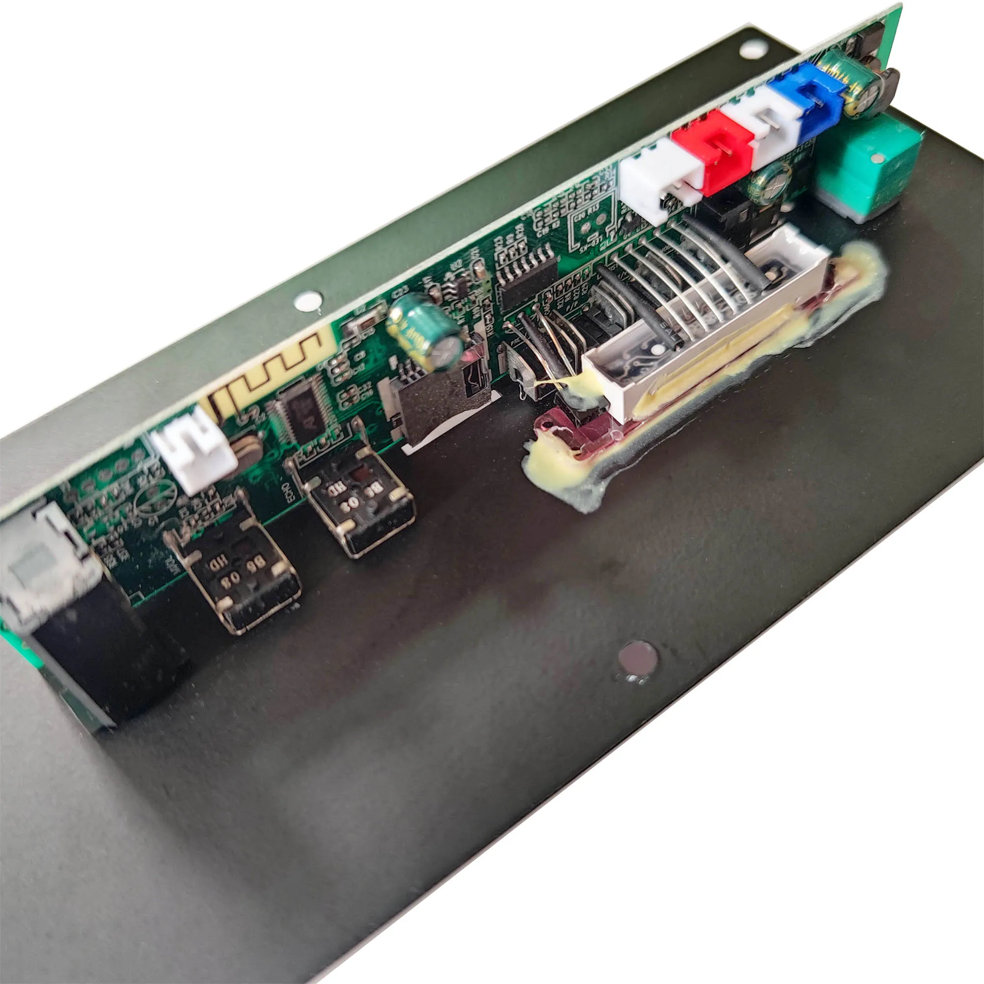 Professional Amplifier 3.7 V Amplifier Board Square Dance 30W Speaker Amplifier Support Bluetooth AUX TF-Card U-Disk Recording 5-8Inch Speaker receiver amplifier