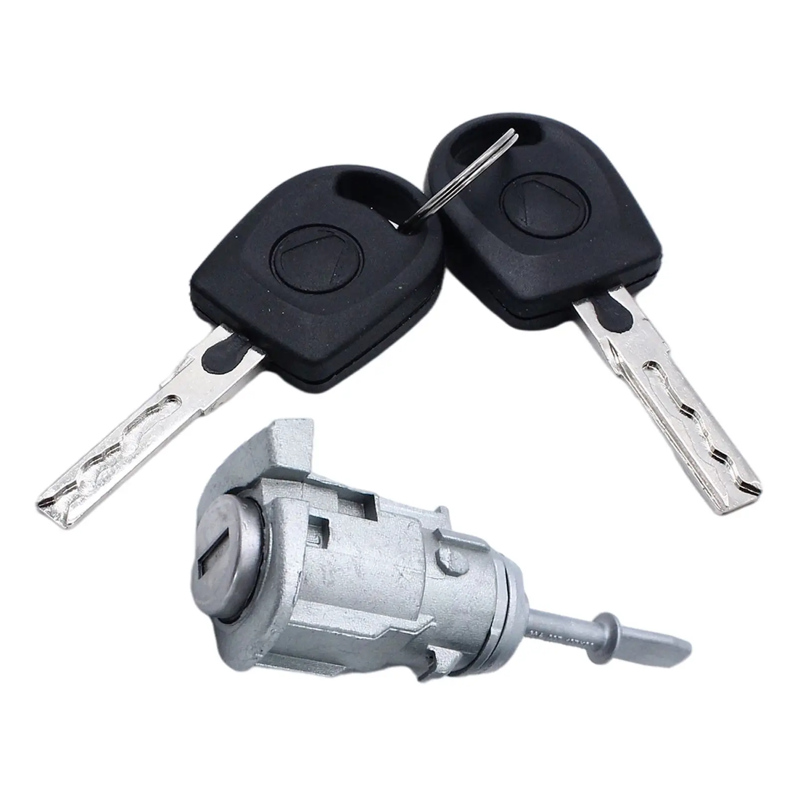 Door Lock Barrel Set Replace Part with 2 Keys Lockset Fits for VW Golf IV 1997-2005