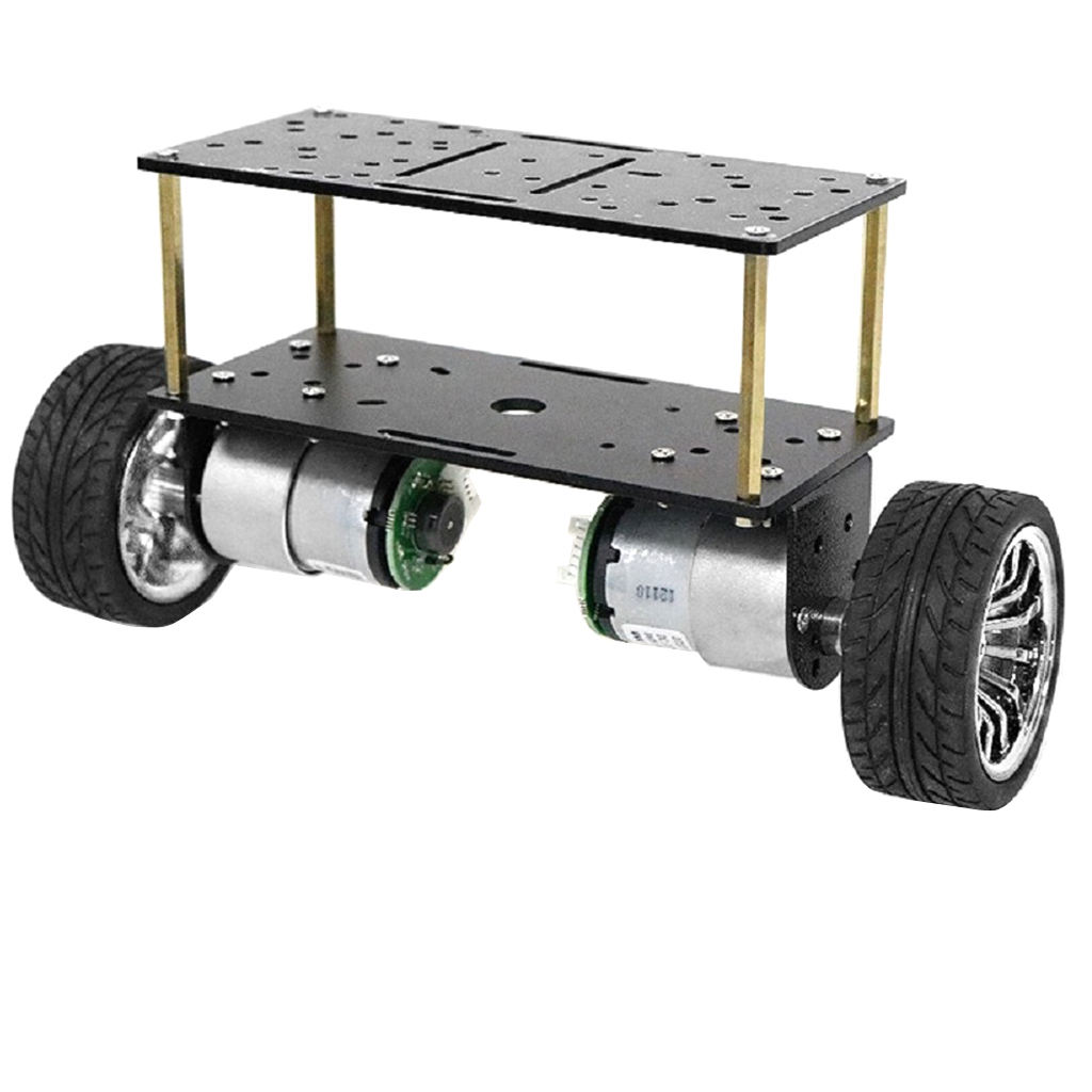 DC 12V Motor Double-deck 2-Wheeled Smart Robot Balancing Vehicle Chassis
