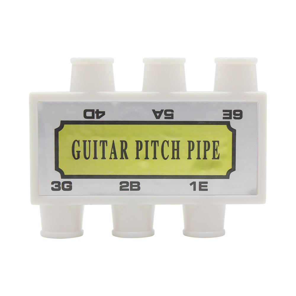 Guitar Pitch Pipe Pipe Pipe Tuner 6 Tone (E, A, D, G, B, E) Plastic 4.5 X 5.2 Cm