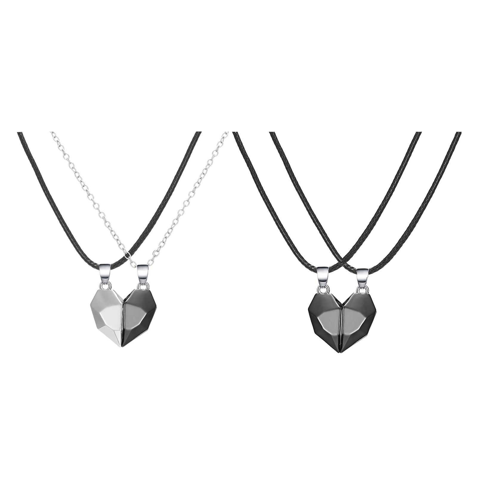 Half Heart Magnet Sweater Chain 