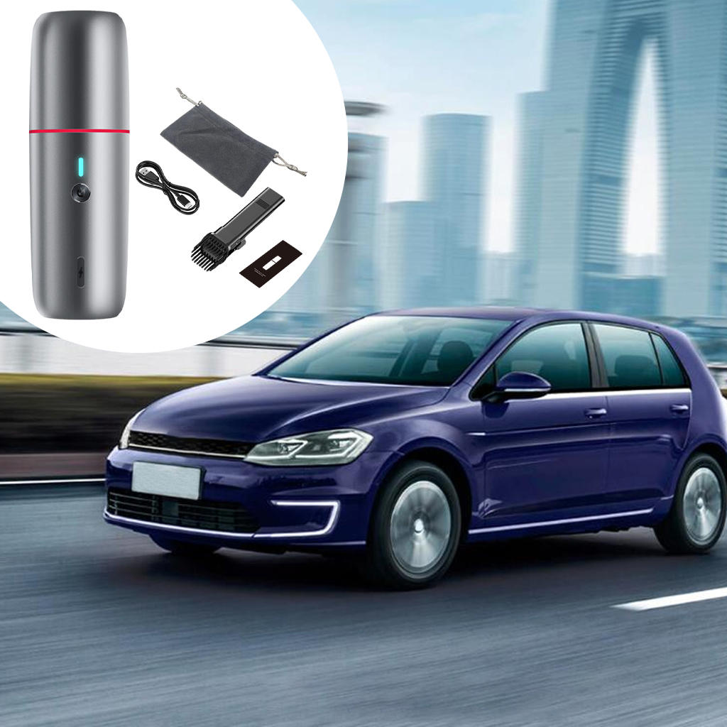 Portable Handheld Vacuum Cleaner 6000PA Small Lightweight Cleaner for Car Pet Hair - Silver