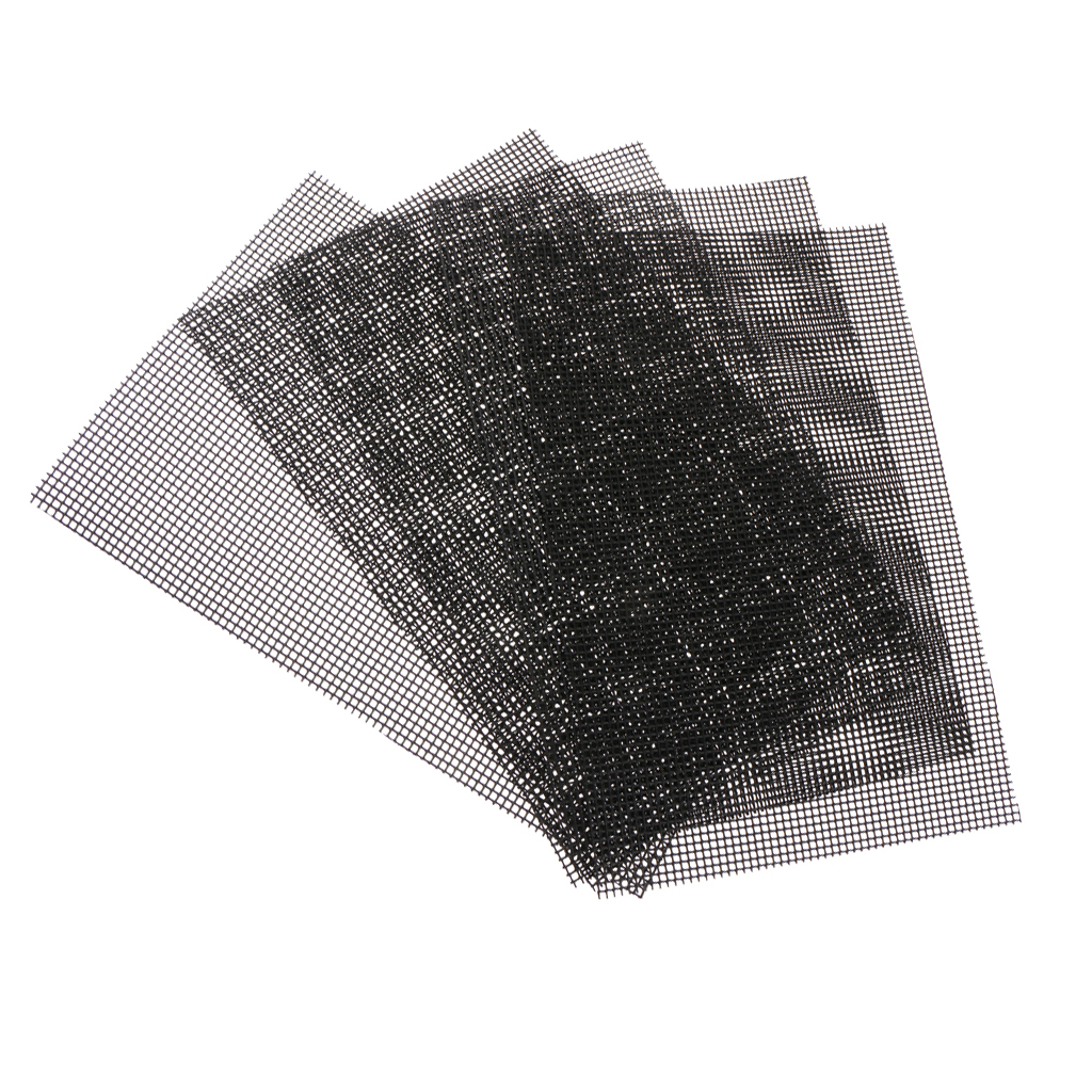 5 Pack Flower Pot Hole Mesh Pad, Rectangle Bonsai Pot Bottom Grid Mat Mesh, 30x20cm