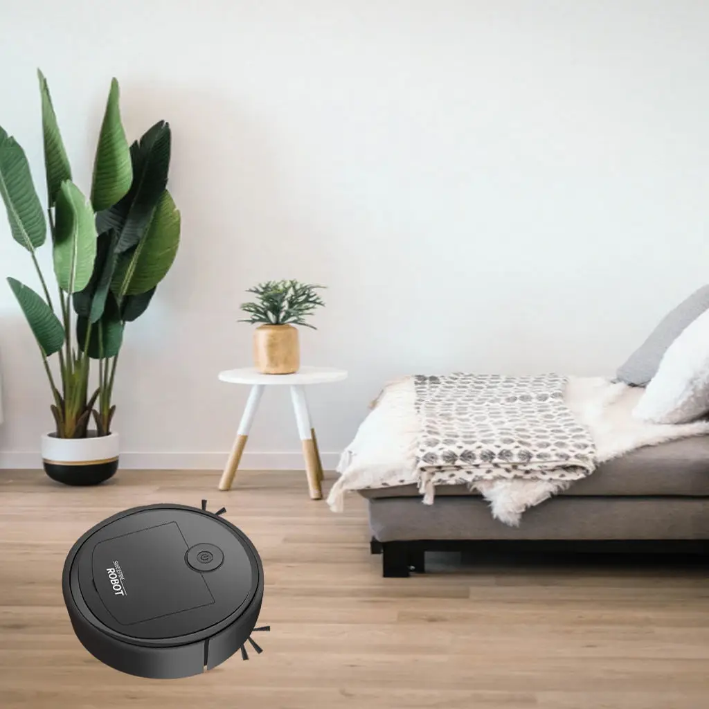 Automatic Robotic Vacuum Cleaner Smart Quiet Sweep Suction Wipe Floor Sweeper Strong Suction for Home Pet Hair Floor Cleaner