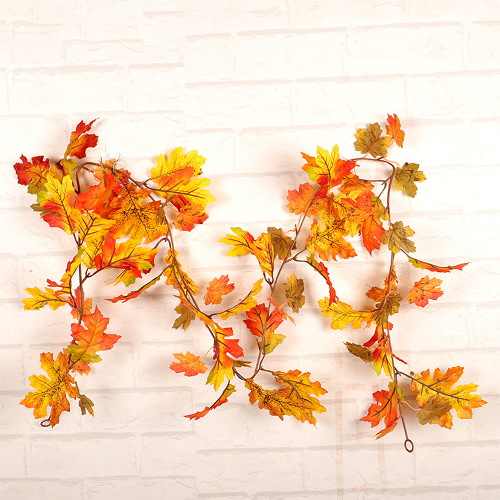 Garland Maple Leaf Window Indoor Vine Hanging Artificial Home Thanksgiving Dinner Front Door Balcony Banisters Office Decors