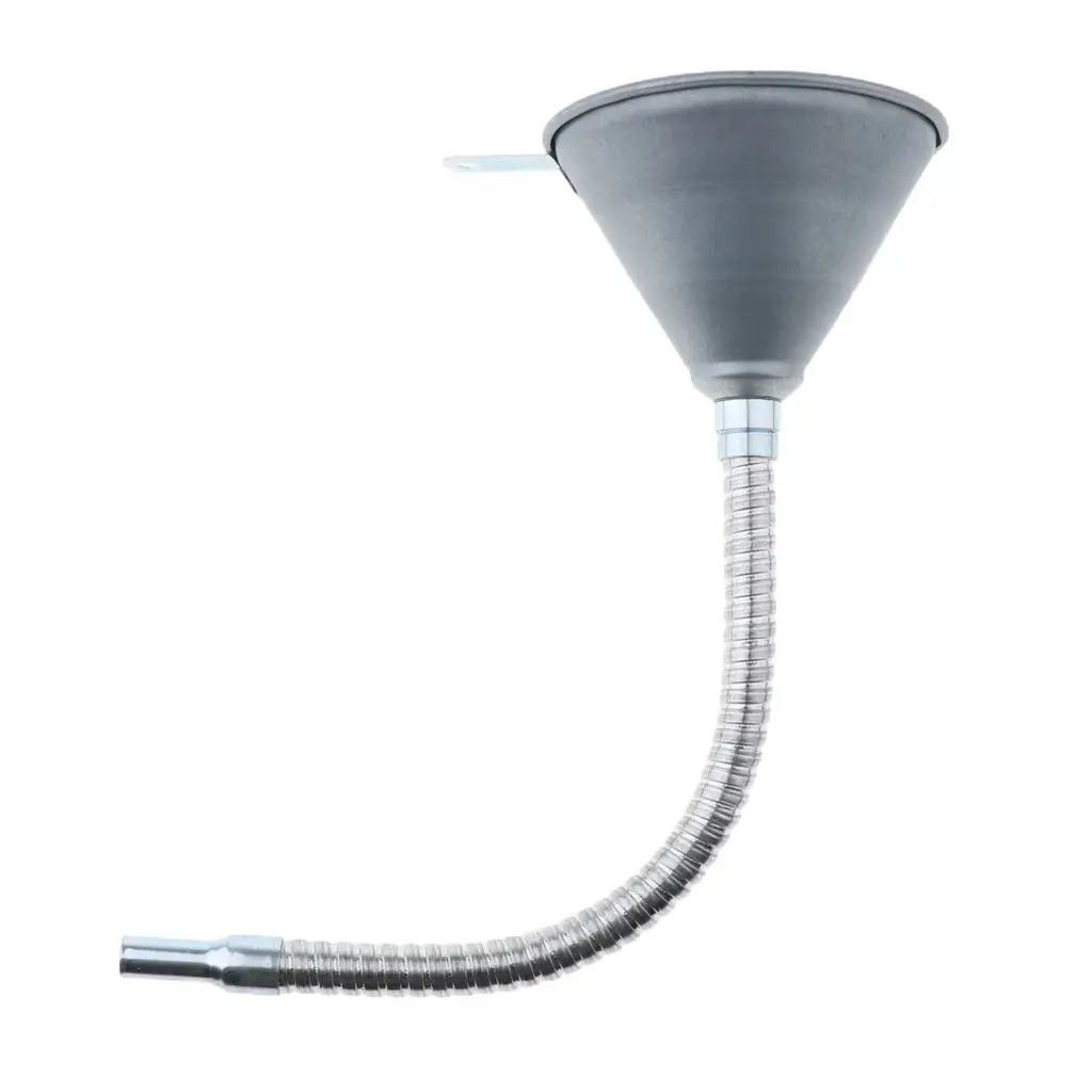 Car 370mm Gas/Oil Funnel with Flexible Spout Extension & Mesh Strainer