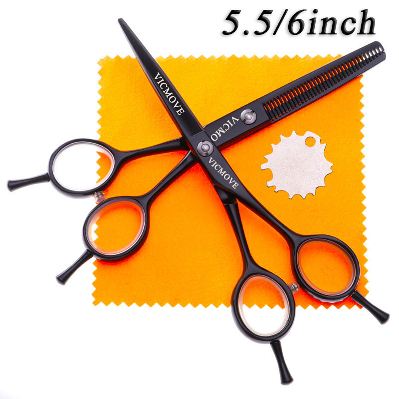 Best of VICMOVE 5.5&quot; / 6&quot; Hair Scissors Professional Hairdressing Scissors Set Cutting+ Thinning Salon Barber Shears Silver And Black Reviews & Tips