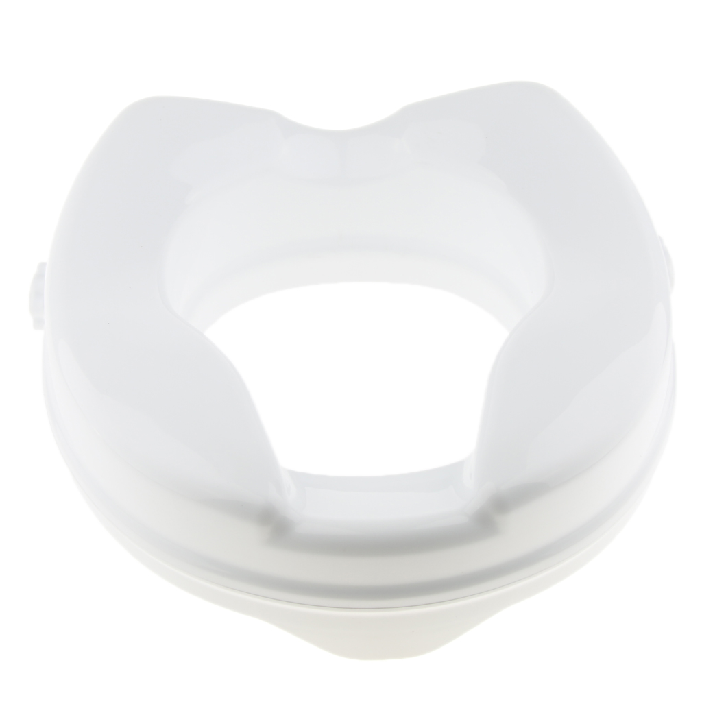 Pregnant Women Patient Elderly Handicapped Toilet Seat Riser Raised Elevated Lifter Extender Easy Installation