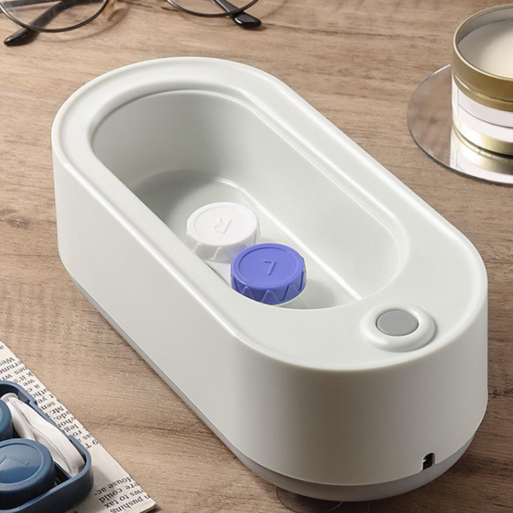 Mini Ultrasonic Jewelry Cleaner Rechargeable Ultrasonic Cleaning Machine for Dentures Jewellery Glasses Necklaces Rings Watch