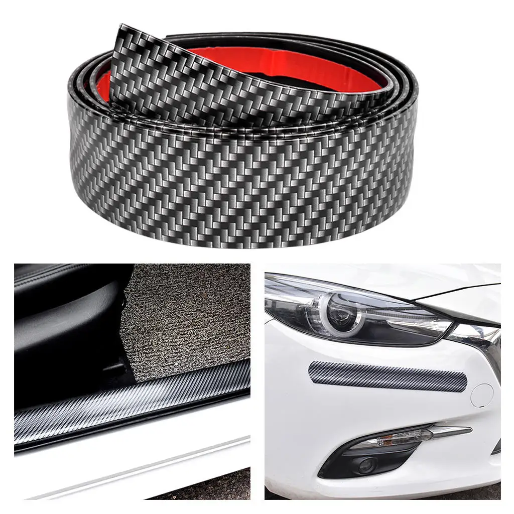 Car Interior Carbon Fiber Panel Door Plate Protect Cover Sticker 6.5ft New