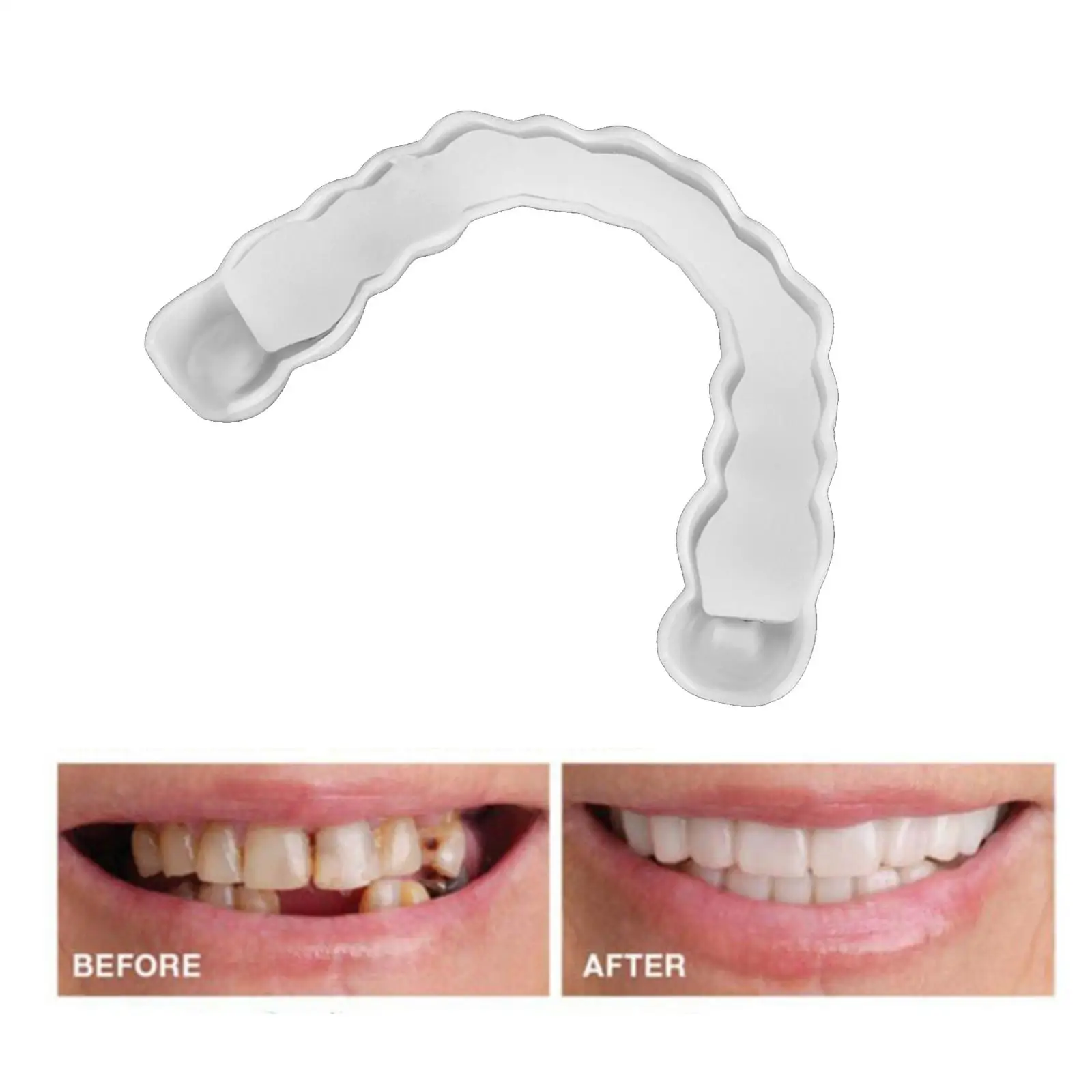 New    Upper and Lower False Teeth Cover Perfect Smiling Veneers Comfort Denture Braces Teeth Whitening