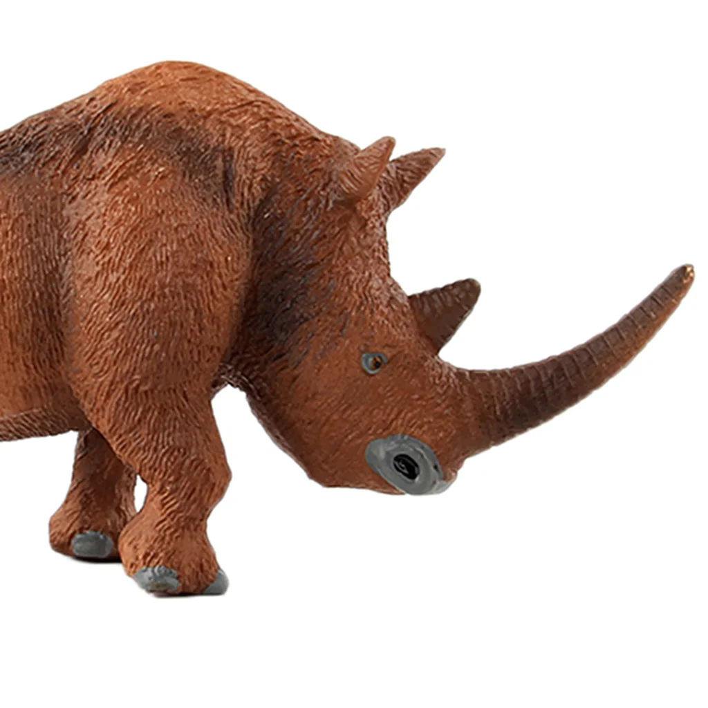 Children Plastic Realistic Large Wild Zoo Animals Figurines Jungle Rhino Toy