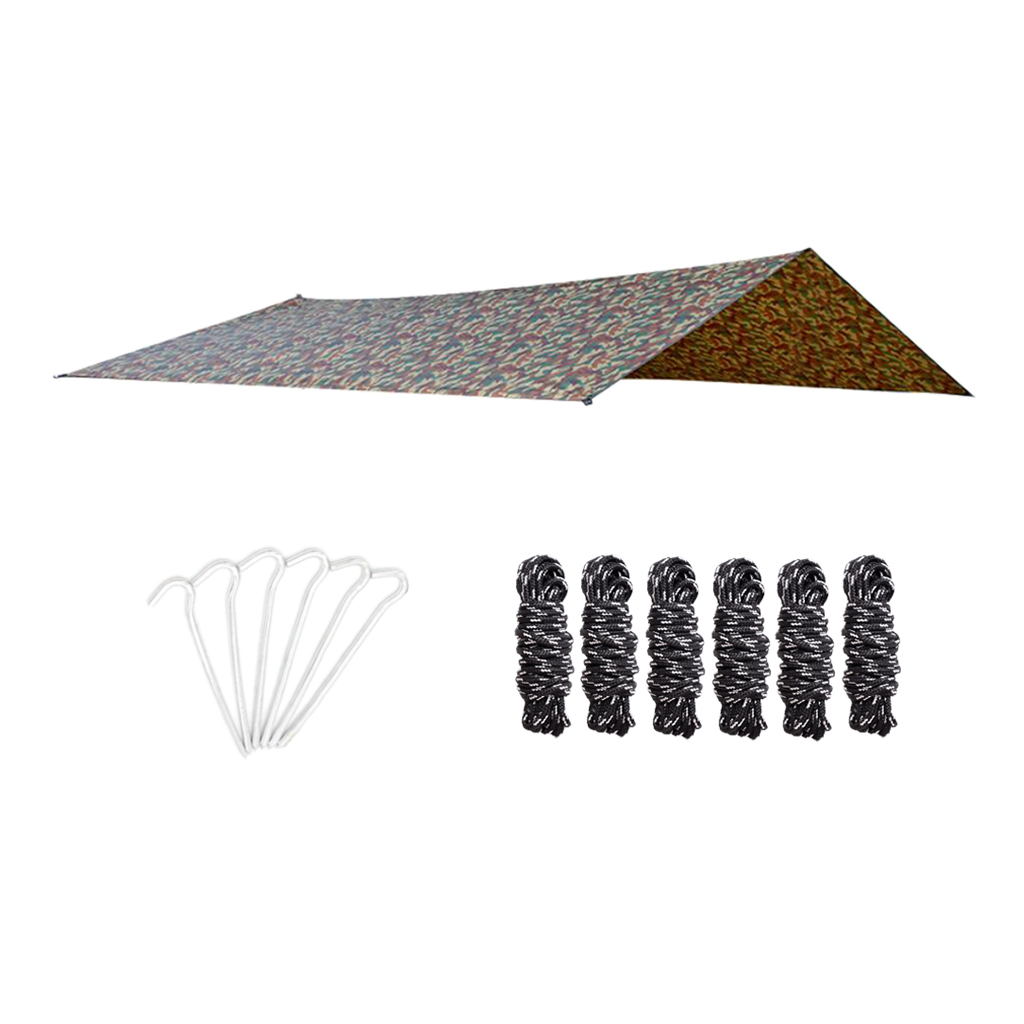 Hammock Tarp- 10x9.7ft Rain Fly for Extreme Waterproof Protection Large Canopy Portable Shelter for Camping Hammock Or Tent