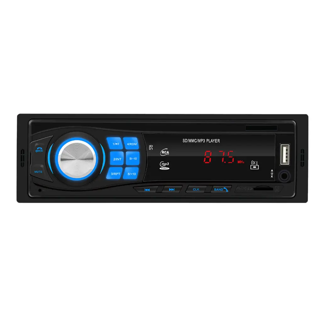 12V 1DIN Bluetooth Car Stereo MP3 Radio Player In- USB FM Aux  Receiver