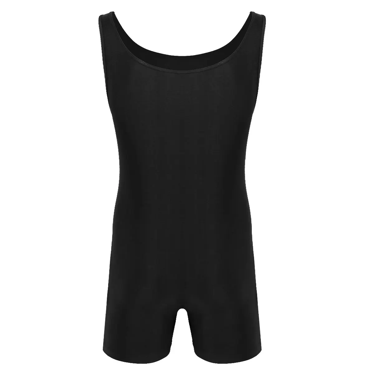 Men's Bodysuit One Piece Sleeveless Stretchy Bulge Pouch Swimwear Male ...