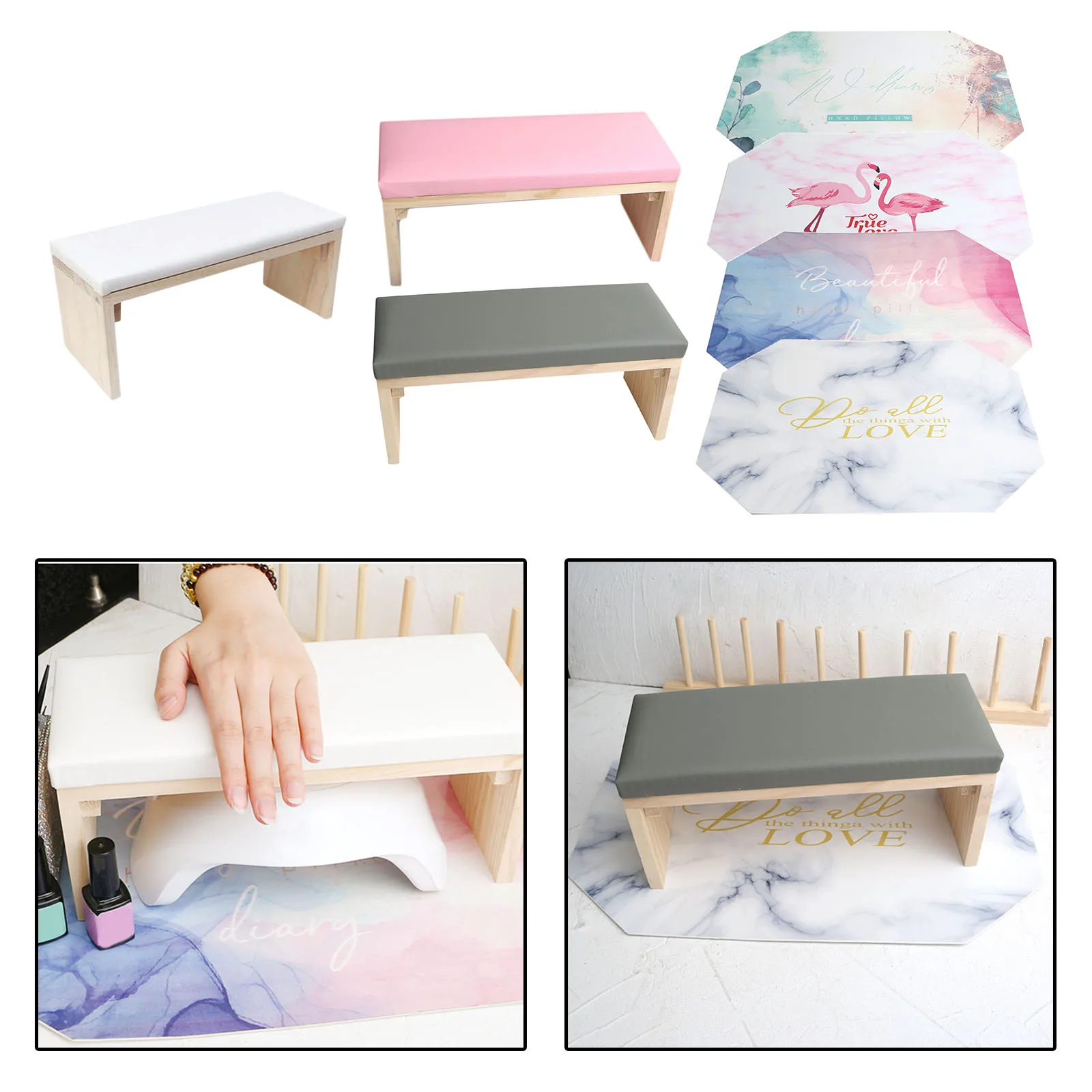 Manicure Hand Rest Cushion / Hand Mat Hand Pillow Holder Nail Art Wrist Cushion Manicure Accessories Salon DIY