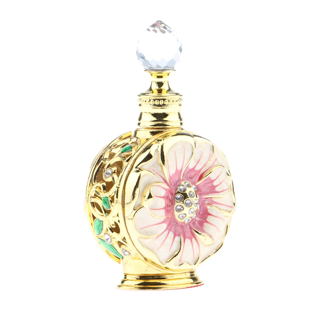 Vintage Antique Empty Refillable Perfume Essential Oil Bottle Container 12ml for Home Room Decor Shop Car Display