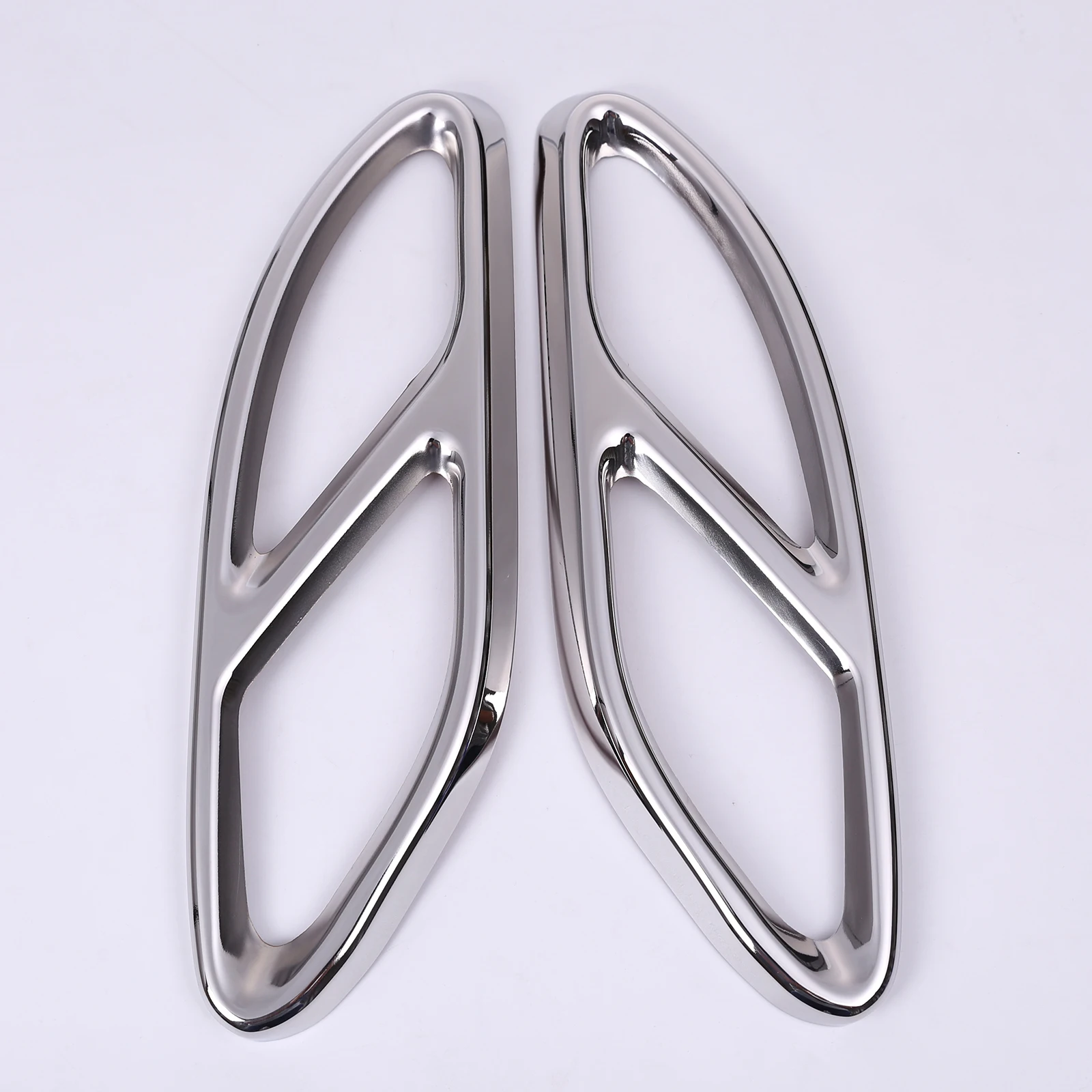 2Pcs Exhaust Pipe Cover Stainless Steel Muffler Fit for W205 Coupe 2015-2019