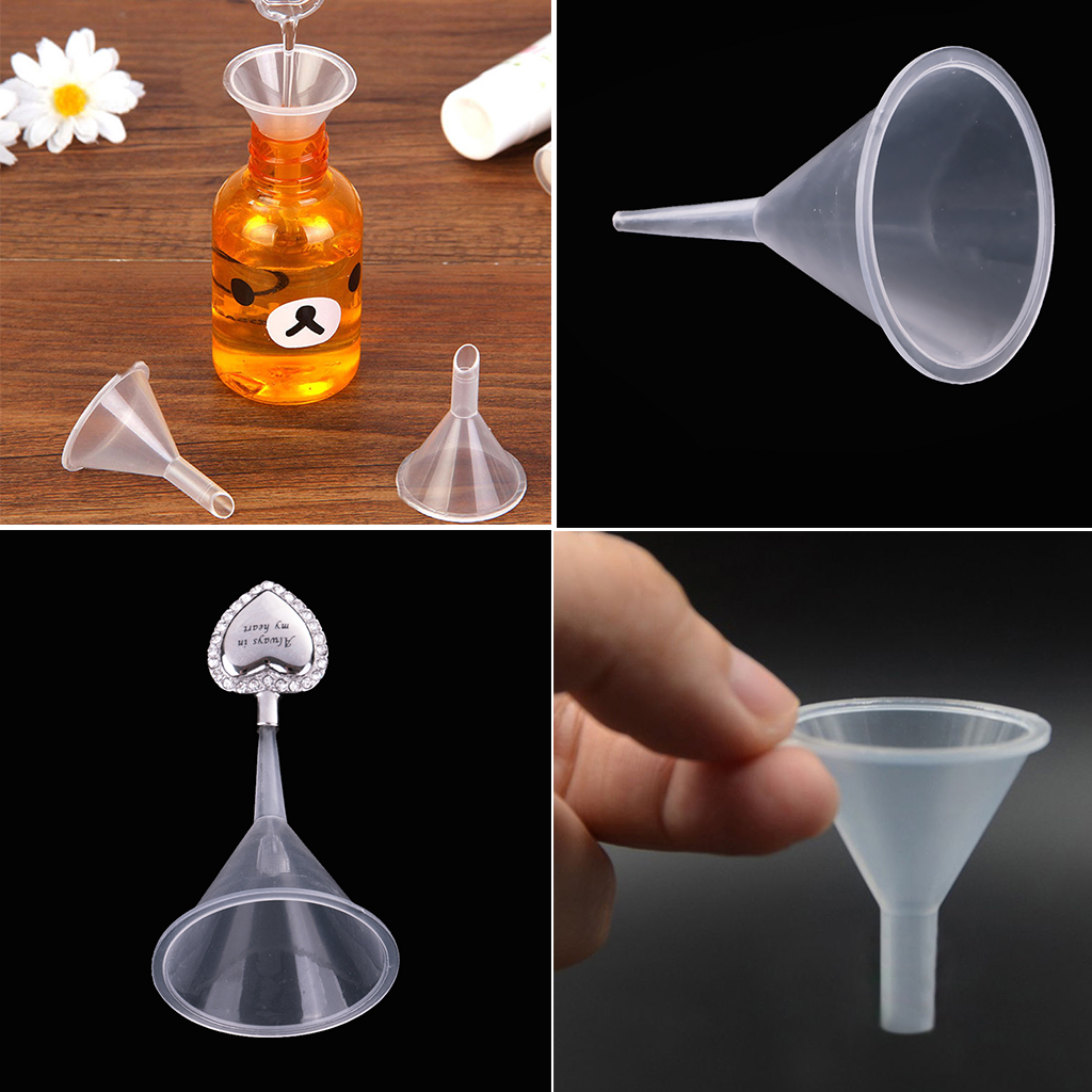 3pcs Lot Plastic Mini Funnel for Essential Oil Bottles Filling Tool Lightweight Portable Tiny Plastic