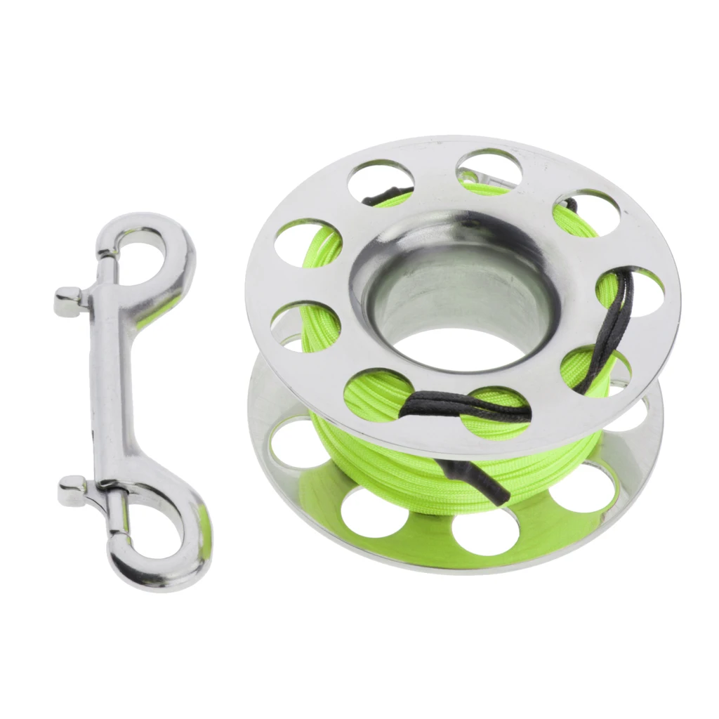 Scuba Diving Finger Spool, Lightweight Stainless Steel Dive Reel, Double Ended