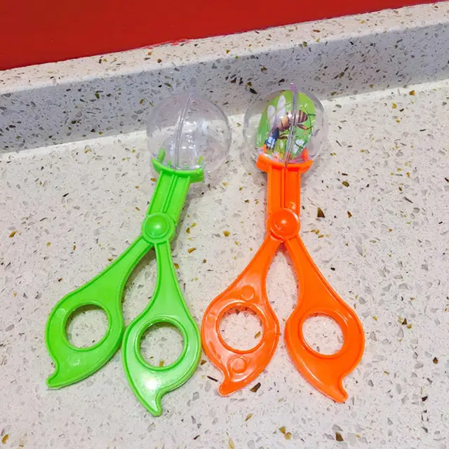 Plastic Bug Insect Catcher Scissors Tongs Tweezers For Kids
