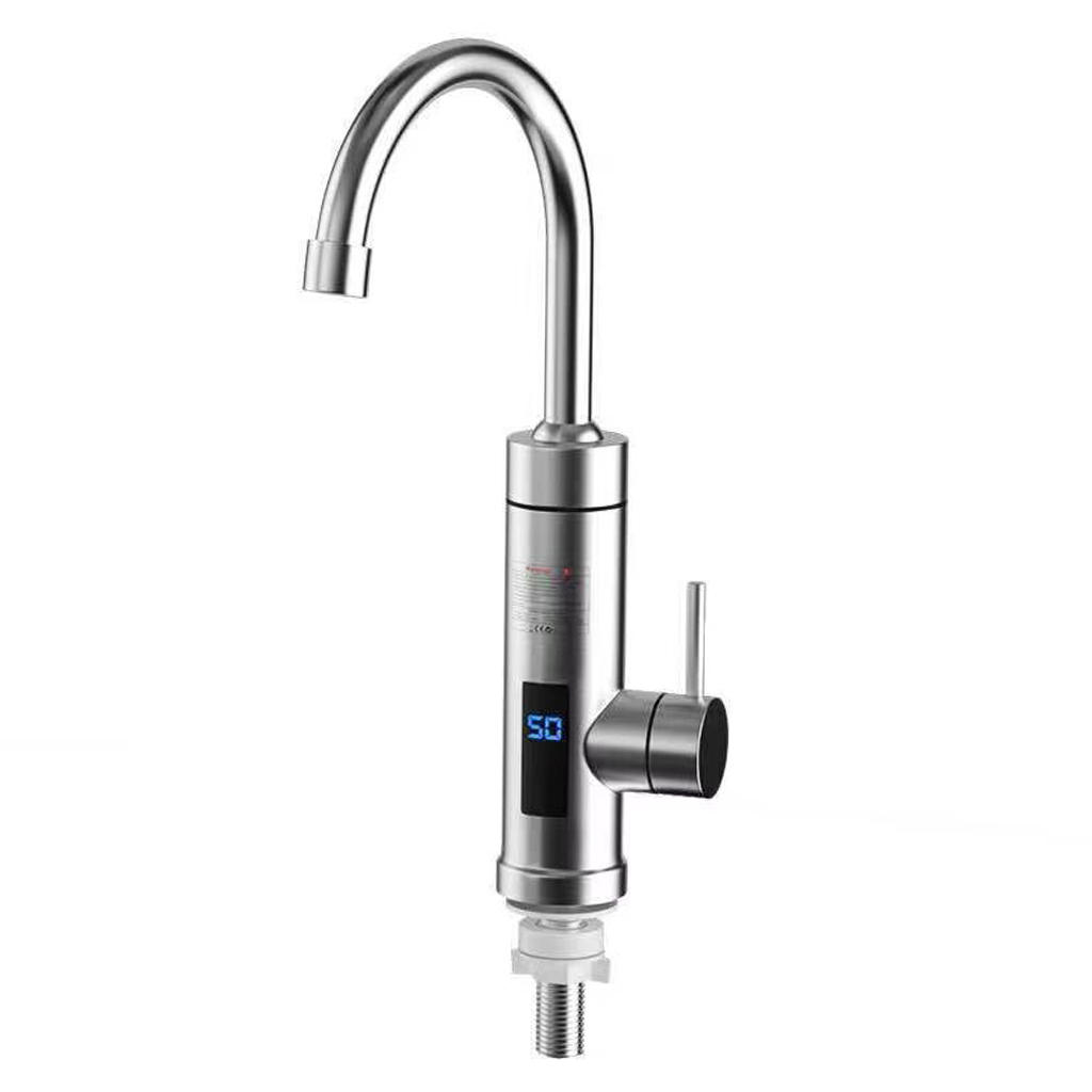 Electric Water Heater Faucet Shower Heater 3000W LED Display Hot Water Faucet for US Adaptor