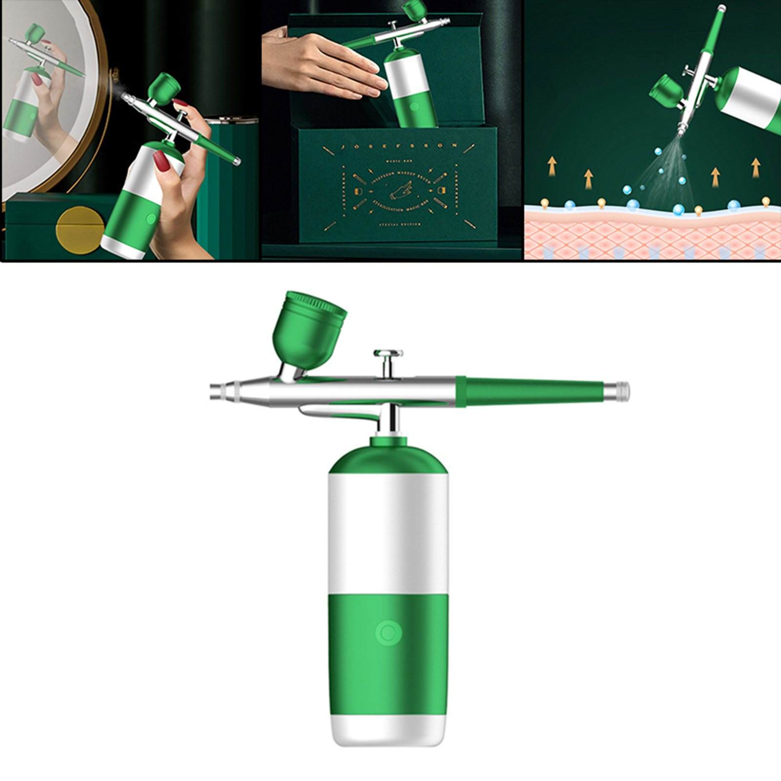 Oxygen Injection Airbrush Makeup Nano Mist Sprayer for Makeup Skin Care Tool Spray Water Shine Skin Boost Face Skin Absorption
