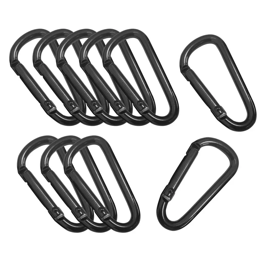 Outdoor Camping Hiking Carabiner Hook Stainless Steel Keychain Buckle Durable Outdoor Stainless Steel Keychain Camping Hiking Carabiner Hook Buckle 