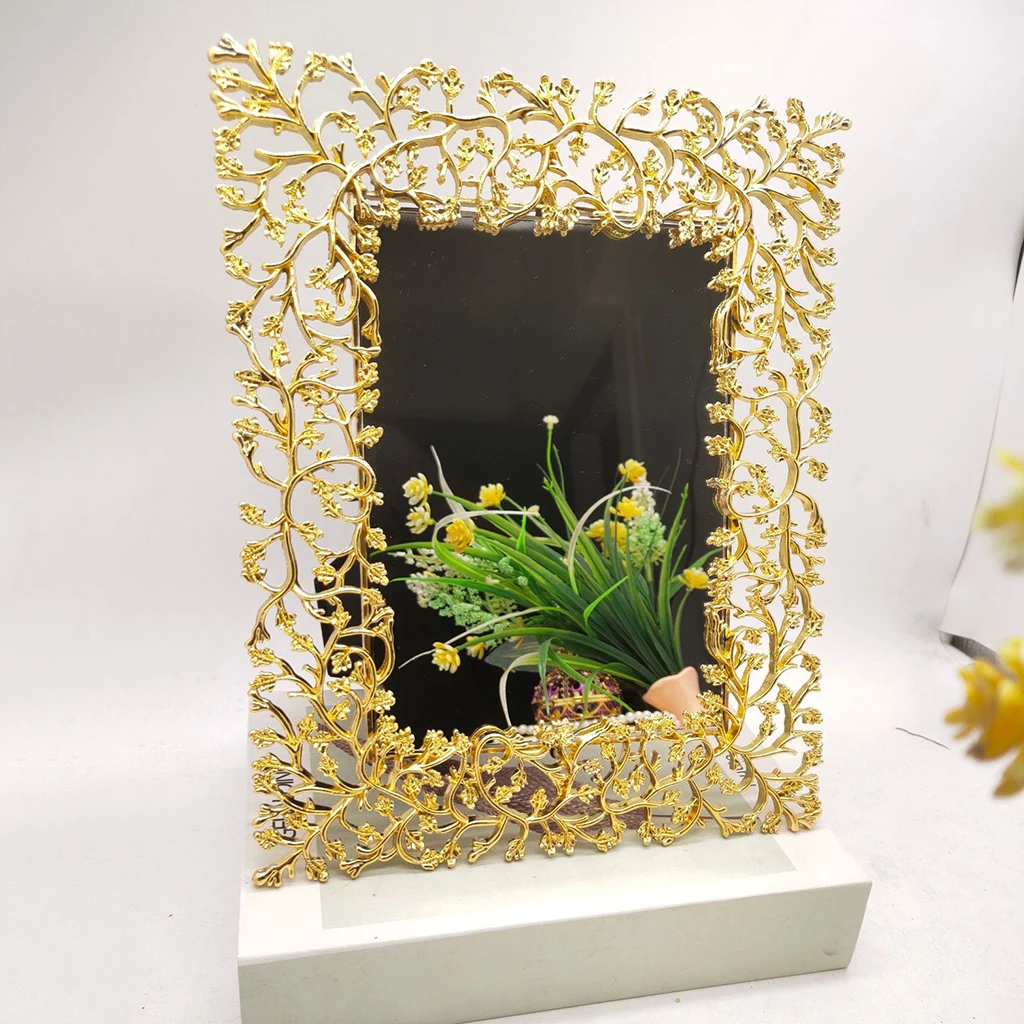 Gold Picture Frame, Contemporary Photo Frame Wall Mount or Table Top, Elegante Collection