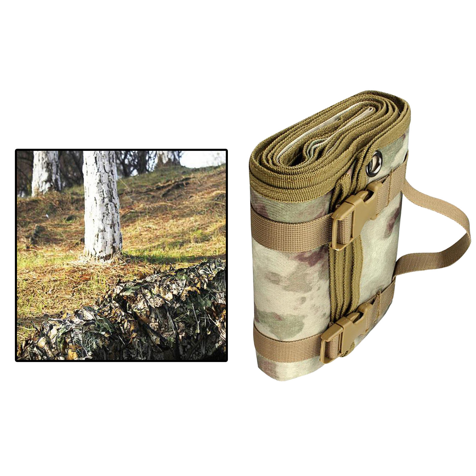 Portable Shooting Mat Roll Up Non Slip Outdoor Hunting Camping Mat Travelling Easy Carrying Portable Parts