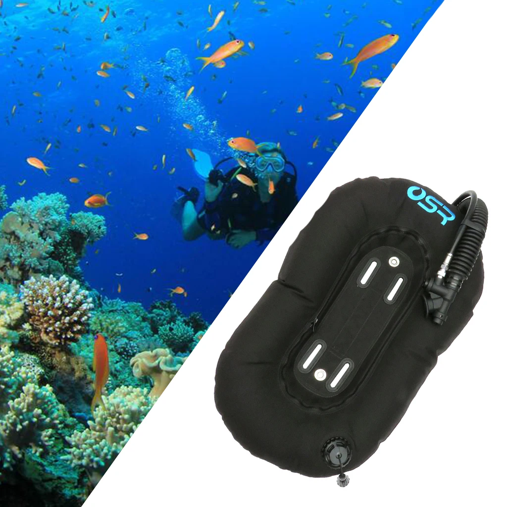 Deluxe Diving Donut Wing Scuba Tech Dive 25lbs BCD Single Tank Float Buoy Spearfishing Freediving Air Bottle Buoyancy Airway